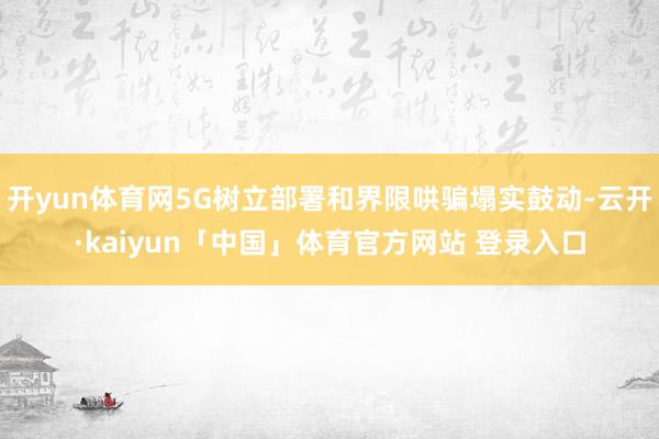 开yun体育网5G树立部署和界限哄骗塌实鼓动-云开·kaiyun「中国」体育官方网站 登录入口